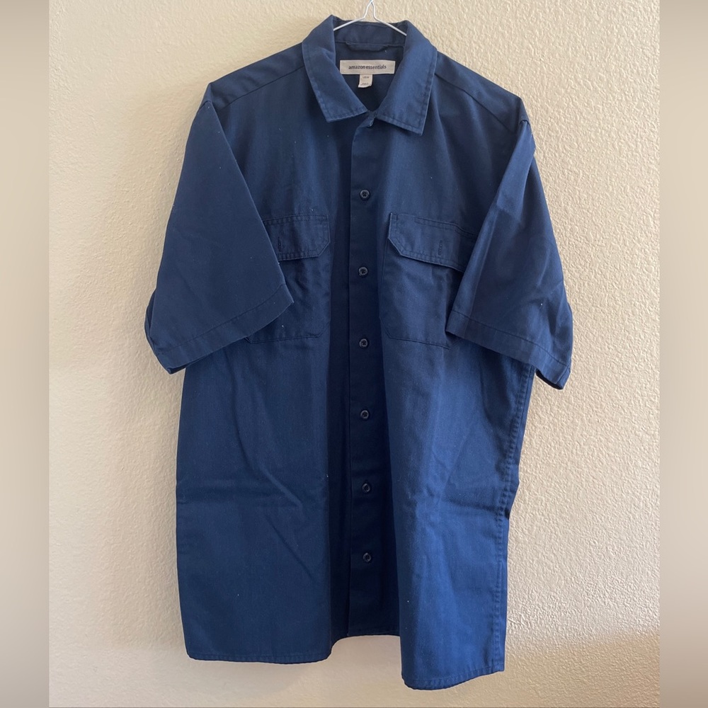 Amazon essentials work shirt navy